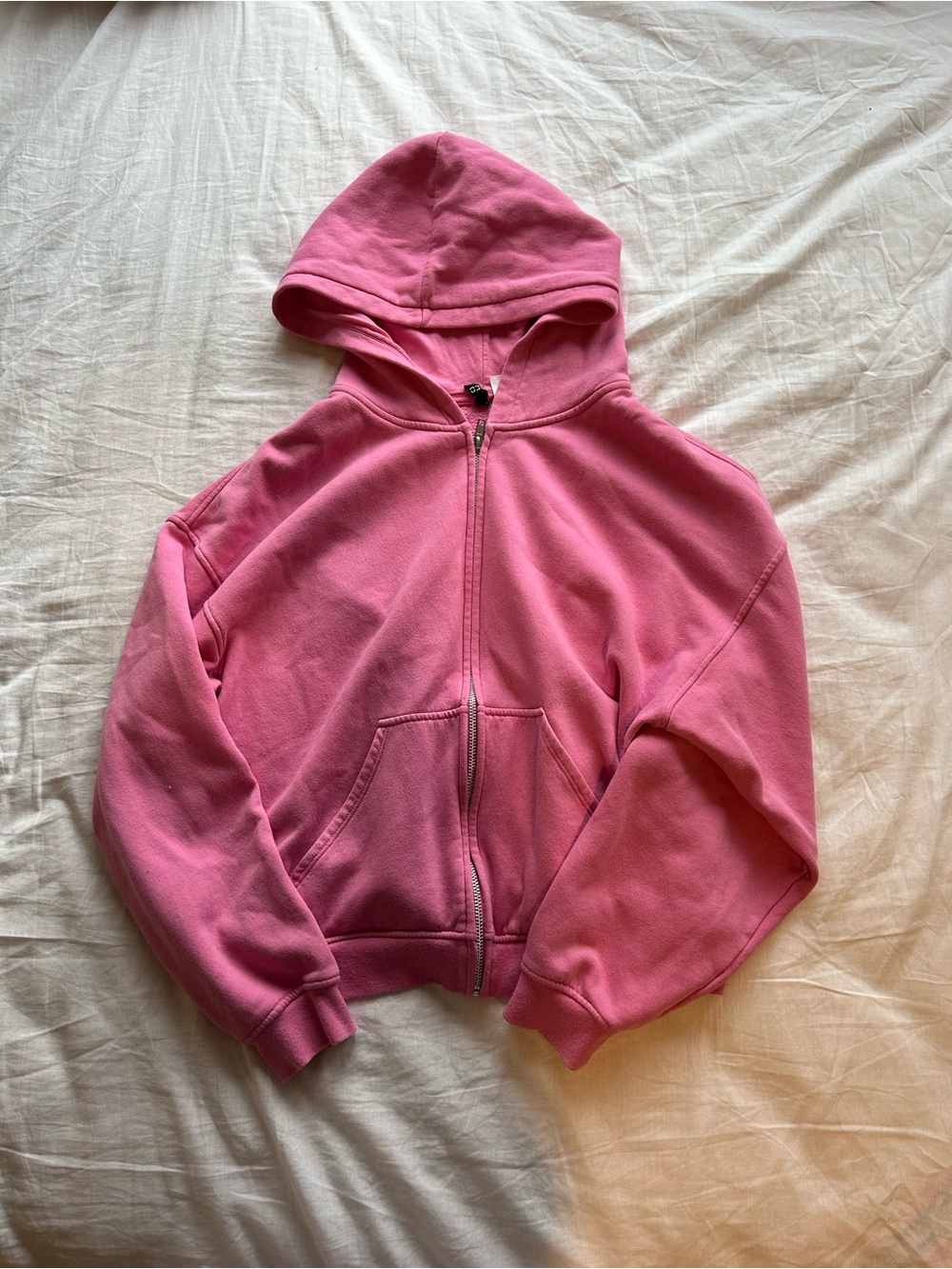 Pink Zip-Up Hoodie
